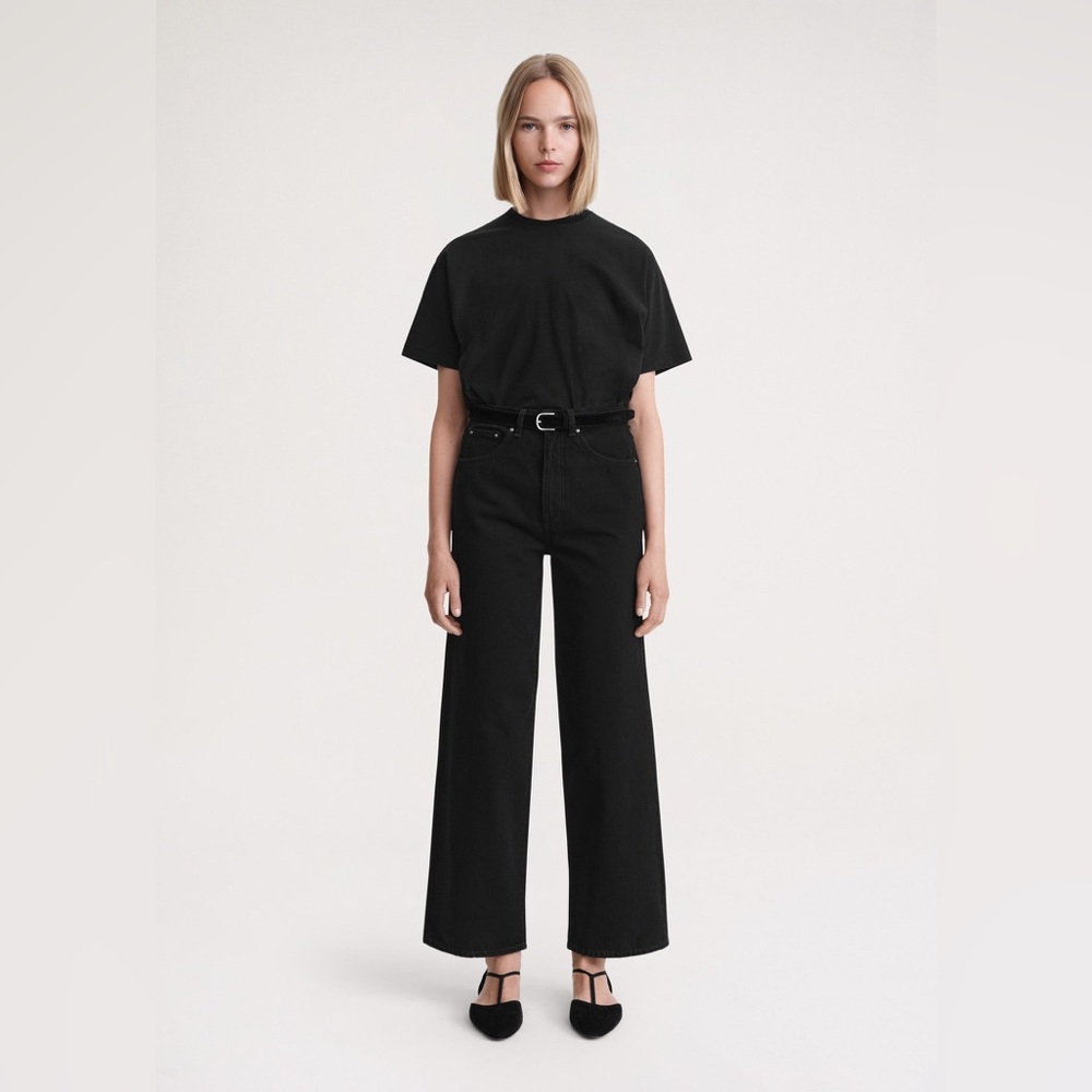 Toteme Black Flare Fit Denim Jeans